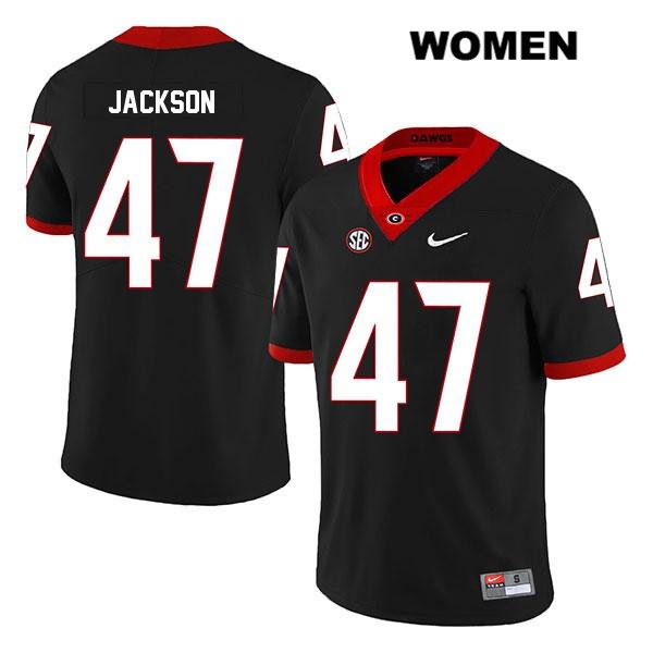 Georgia Bulldogs Women's Dan Jackson #47 NCAA Legend Authentic Black Nike Stitched College Football Jersey OXQ2256WL